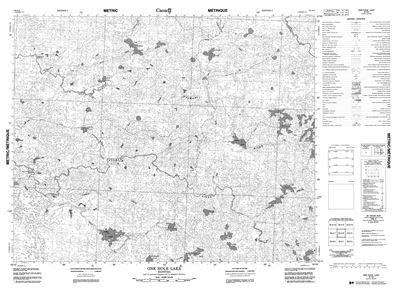 063A08 - ONE HOLE LAKE - Topographic Map