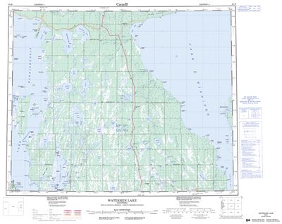 063B - WATERHEN LAKE - Topographic Map