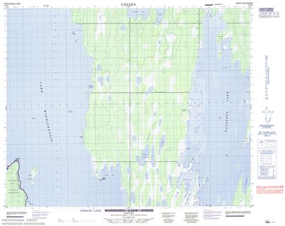 063B04 - CHISAKI LAKE - Topographic Map