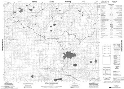 063H01 - MAKATESIBI LAKE - Topographic Map