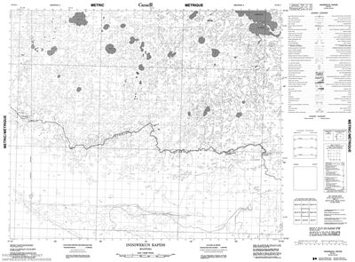 063H11 - ININIWEKUN RAPIDS - Topographic Map