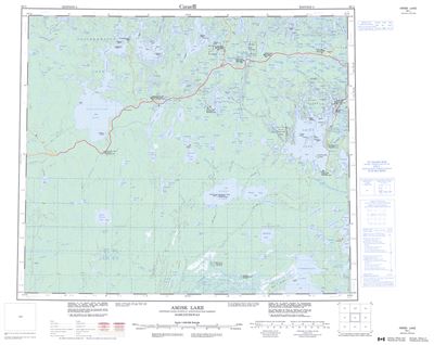 063L - AMISK LAKE - Topographic Map