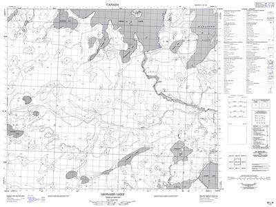 063L08 - LEONARD LAKE - Topographic Map