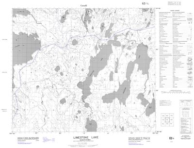 063L11 - SARGINSON LAKE - Topographic Map