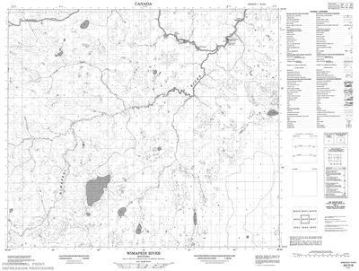 063O06 - WIMAPEDI RIVER - Topographic Map