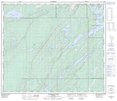 063O08 - HAMBONE LAKE - Topographic Map