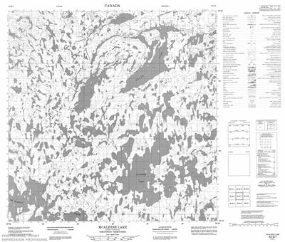 065B07 - MCALEESE LAKE - Topographic Map