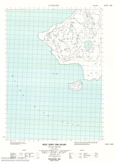 067B11E - JENNY LIND ISLAND - Topographic Map