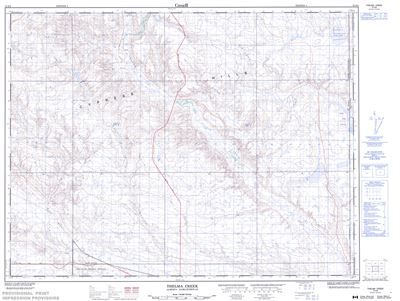 072E08 - THELMA CREEK - Topographic Map