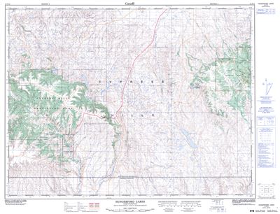 072F12 - HUNGERFORD LAKES - Topographic Map