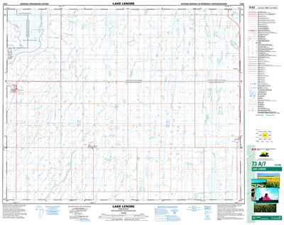 073A07 - LAKE LENORE - Topographic Map