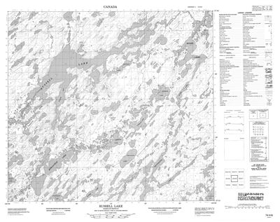 074H06 - RUSSELL LAKE - Topographic Map