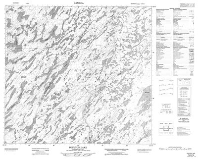 074H16 - POULTON LAKE - Topographic Map