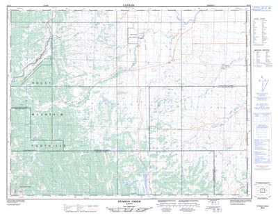 082J08 - STIMSON CREEK - Topographic Map