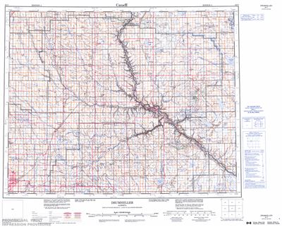 082P - DRUMHELLER - Topographic Map