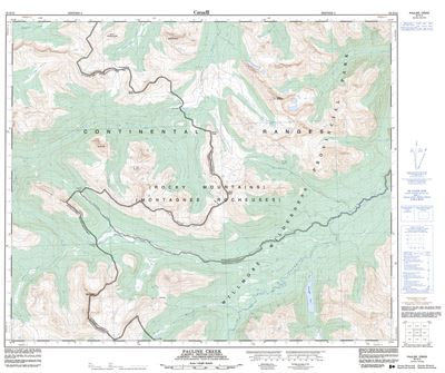 083E12 - PAULINE CREEK - Topographic Map