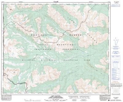 083E13 - DRY CANYON - Topographic Map