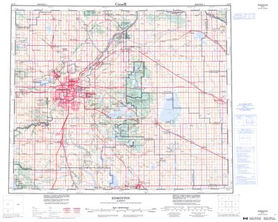 083H - EDMONTON - Topographic Map