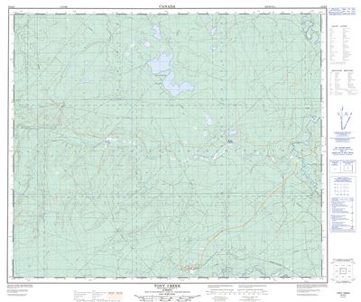 083K06 - TONY CREEK - Topographic Map