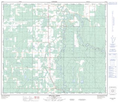 083K14 - ASPLUND CREEK - Topographic Map