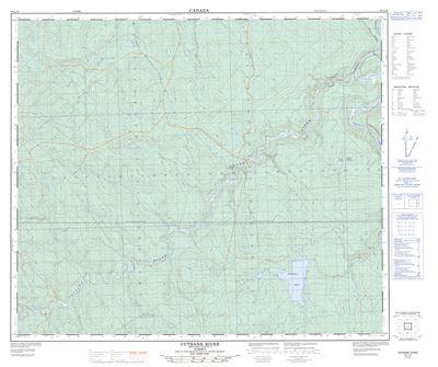 083L10 - CUTBANK RIVER - Topographic Map