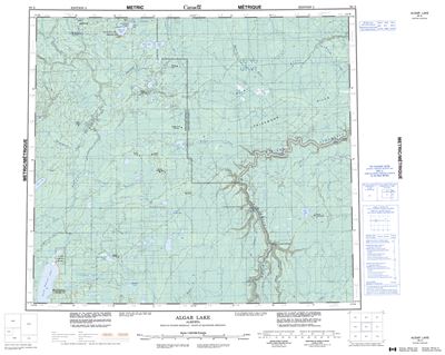 084A - ALGAR LAKE - Topographic Map