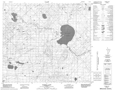 084B02 - MUSKWA LAKE - Topographic Map