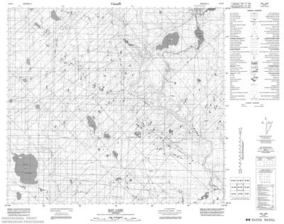084B07 - BAT LAKE - Topographic Map