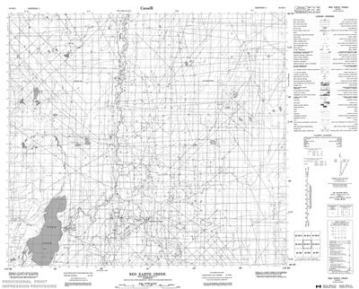 084B11 - RED EARTH CREEK - Topographic Map