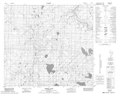 084B15 - KIDNEY LAKE - Topographic Map