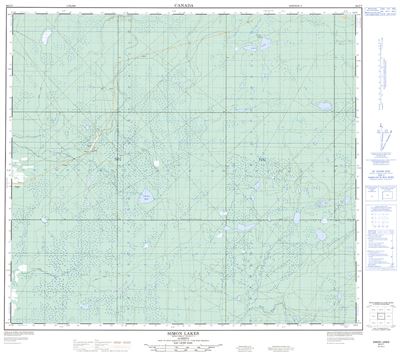 084C07 - SIMON LAKES - Topographic Map