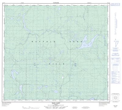 084C16 - HAIG LAKE - Topographic Map