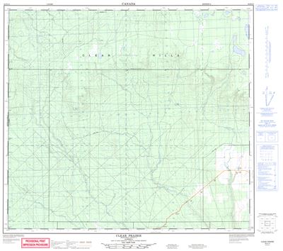 084D12 - CLEAR PRAIRIE - Topographic Map
