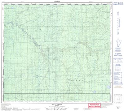 084D13 - BETTS CREEK - Topographic Map