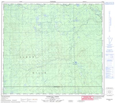 084D15 - RAMBLING CREEK - Topographic Map