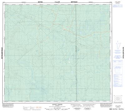 084E01 - LOVET CREEK - Topographic Map