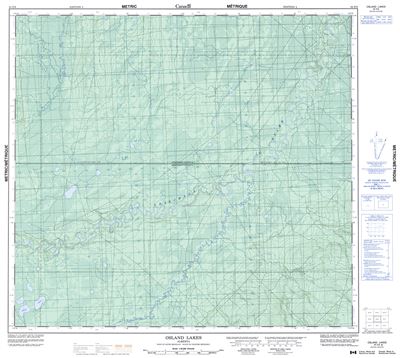 084E06 - OSLAND LAKES - Topographic Map