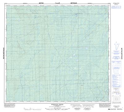 084E11 - WERNIUK CREEK - Topographic Map