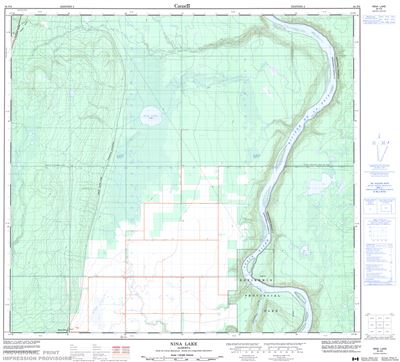 084F06 - NINA LAKE - Topographic Map