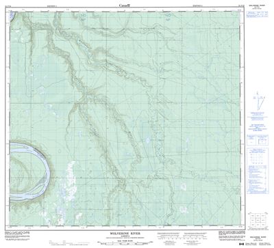 084F10 - WOLVERINE RIVER - Topographic Map