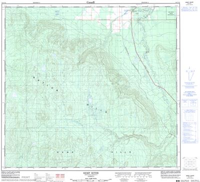 084F12 - KEMP RIVER - Topographic Map