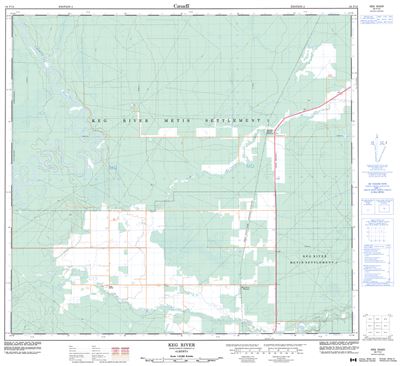 084F13 - KEG RIVER - Topographic Map