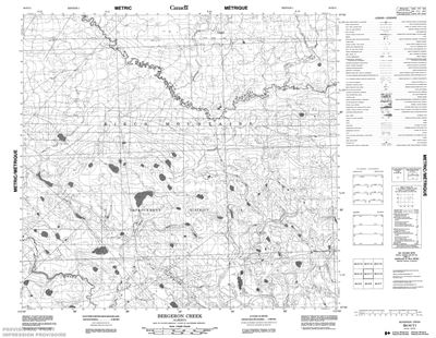 084H11 - BERGERON CREEK - Topographic Map