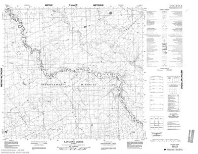 084H13 - RAYMOND CREEK - Topographic Map