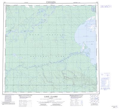 084I - LAKE CLAIRE - Topographic Map