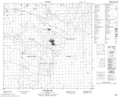 084I10 - FRENCH LAKE - Topographic Map