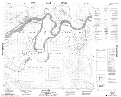 084I12 - BUCHANAN LAKE - Topographic Map
