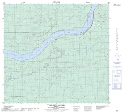 084J07 - VERMILION CHUTES - Topographic Map