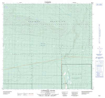 084J11 - LAWRENCE RIVER - Topographic Map