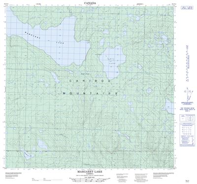 084J14 - MARGARET LAKE - Topographic Map